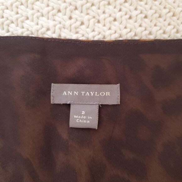 Ann Taylor Silk Sleeveless Chiffon Blouse Sz 2 - Picture 9 of 11